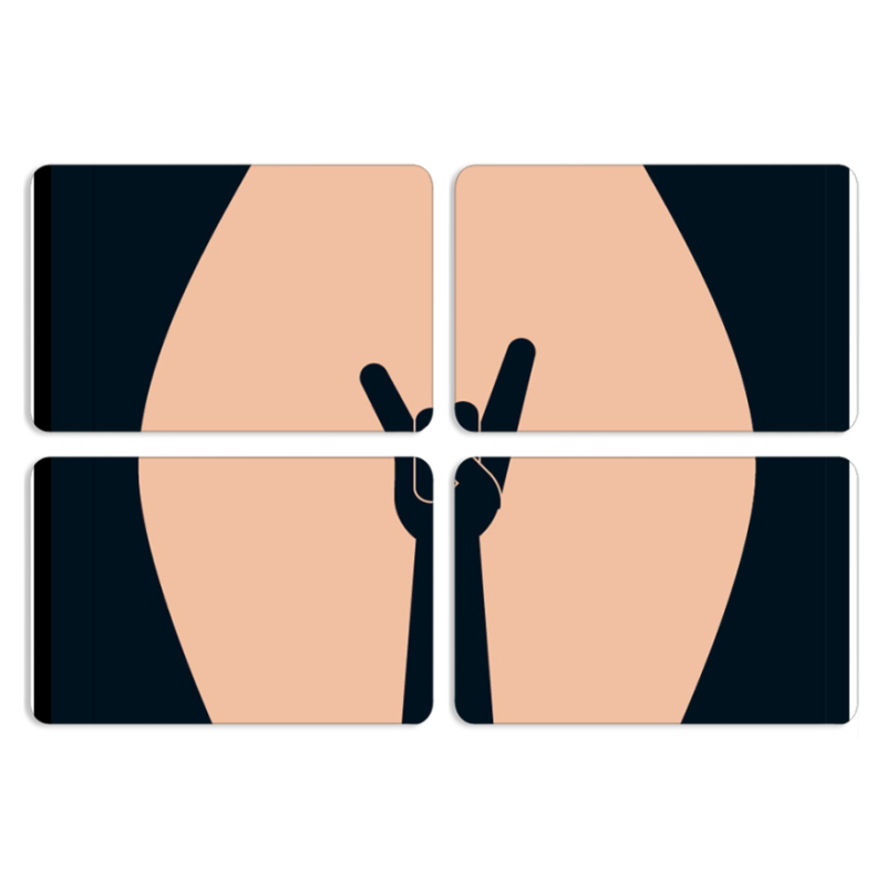 Магнитные фотопазлы 80 на 50 набор 4 штуки 