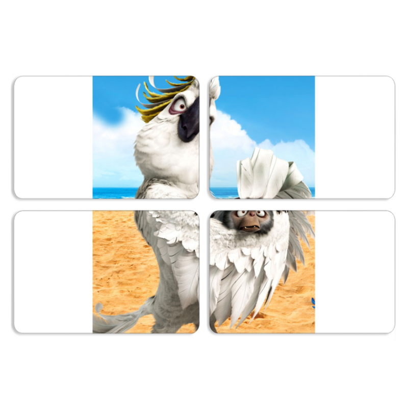 Магнитные фотопазлы 80 на 50 набор 4 штуки 