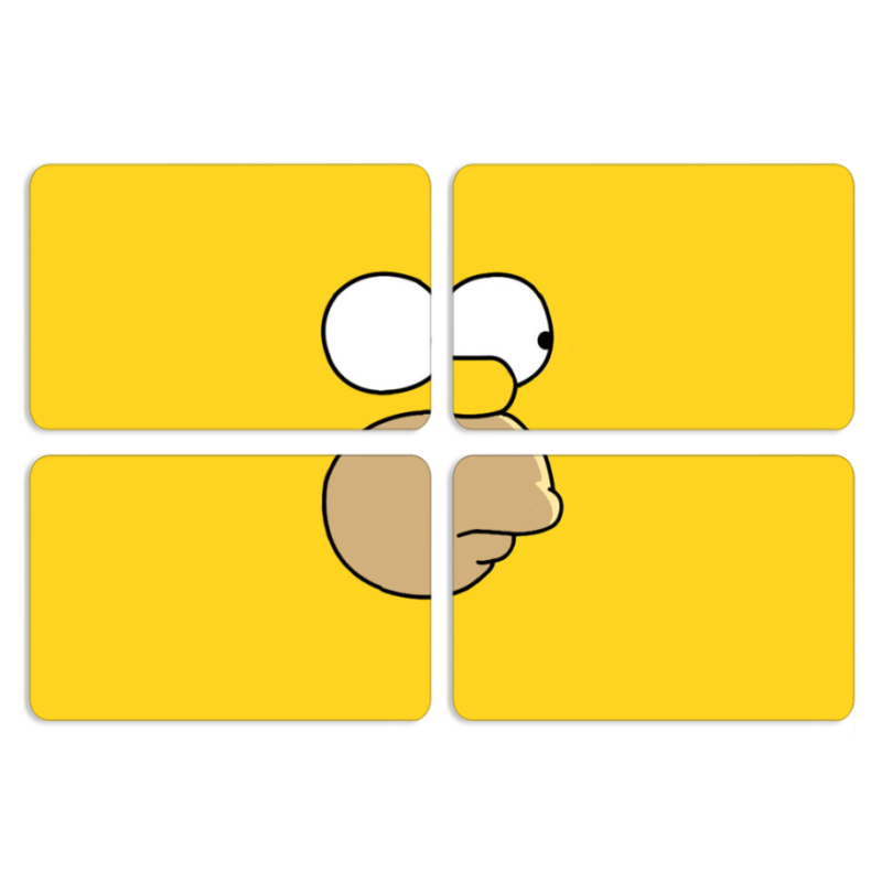 Магнитные фотопазлы 80 на 50 набор 4 штуки 