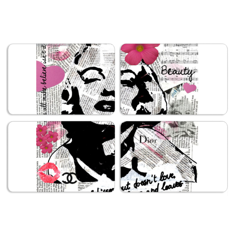 Магнитные фотопазлы 80 на 50 набор 4 штуки 