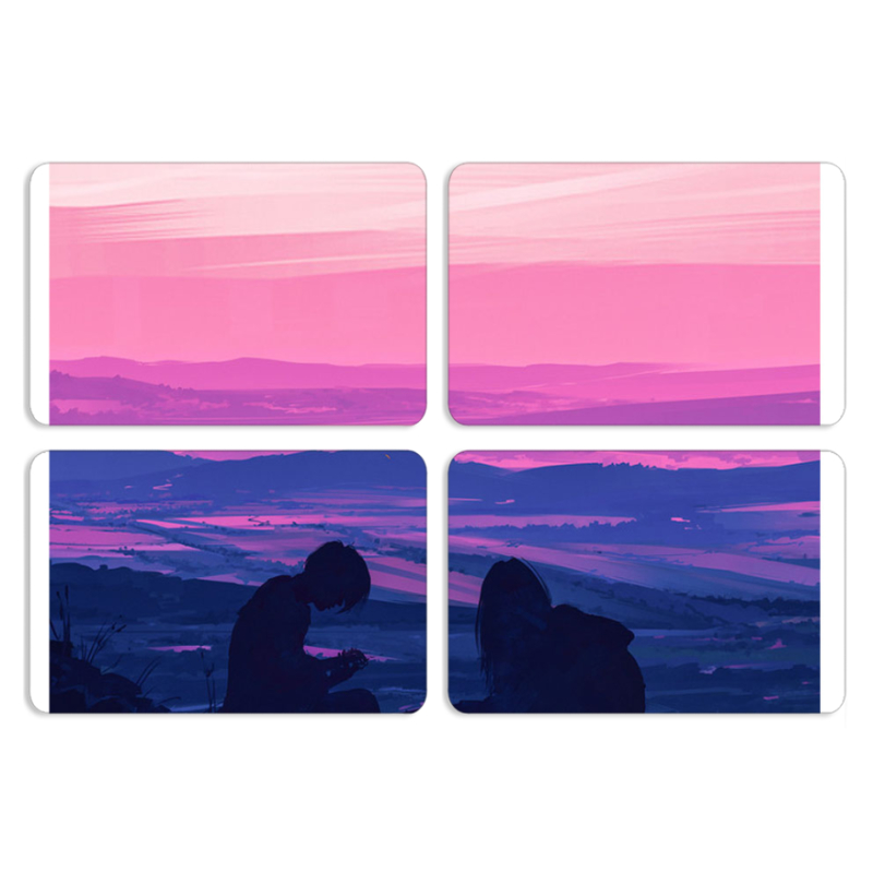 Магнитные фотопазлы 80 на 50 набор 4 штуки Top of the World