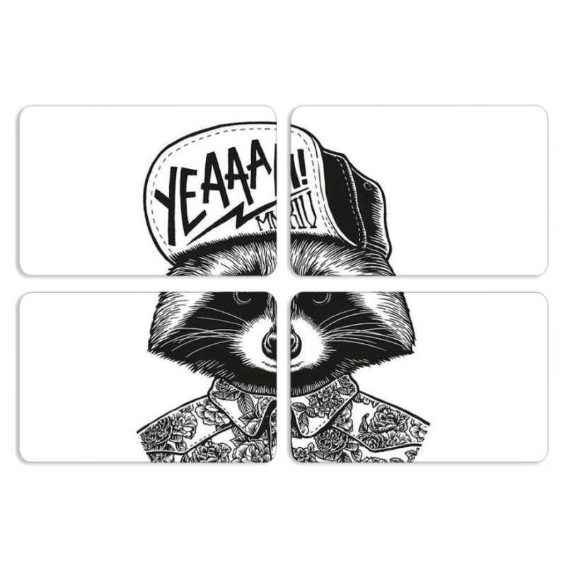 Магнитные фотопазлы 80 на 50 набор 4 штуки 