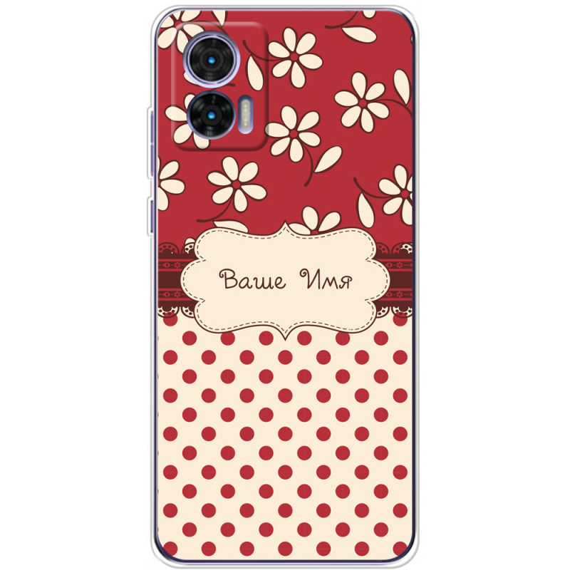 Чехол BoxFace Motorola Edge 30 Neo Именной Polka Dots