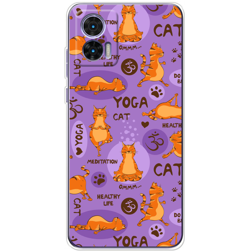 Чехол BoxFace Motorola Edge 30 Neo Yoga Cat