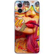 Чехол BoxFace Motorola Edge 30 Neo Yellow Girl Pop Art