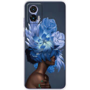 Чехол BoxFace Motorola Edge 30 Neo Exquisite Blue Flowers