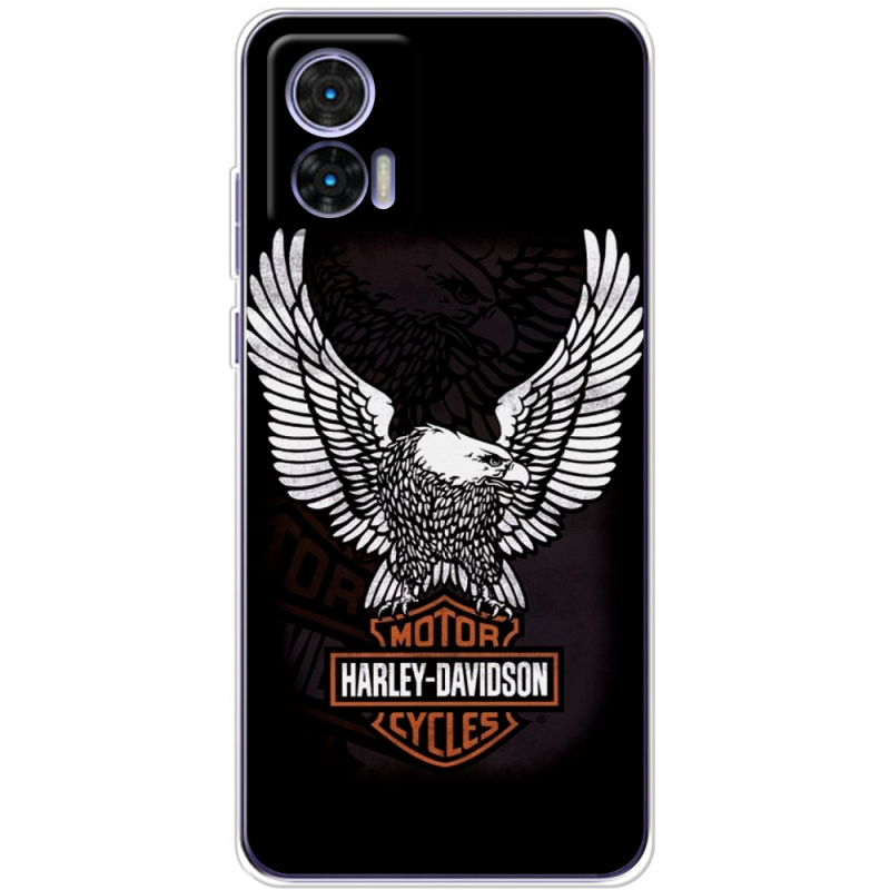 Чехол BoxFace Motorola Edge 30 Neo Harley Davidson and eagle