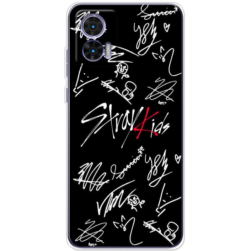 Чехол BoxFace Motorola Edge 30 Neo Stray Kids автограф