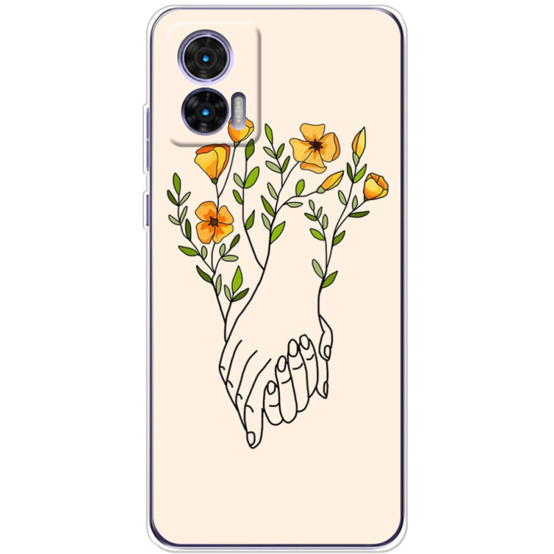 Чехол BoxFace Motorola Edge 30 Neo Flower Hands