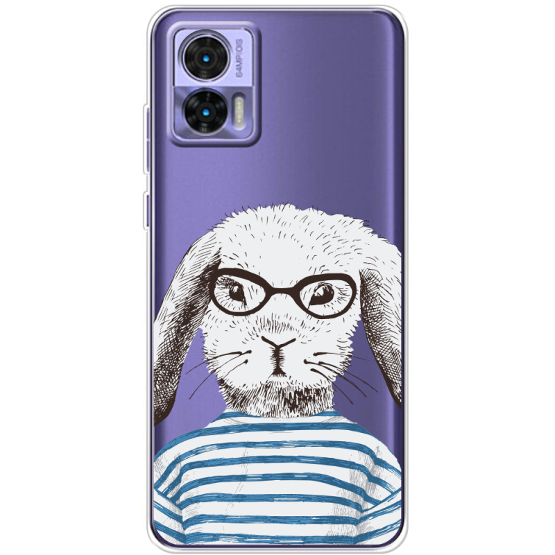 Прозрачный чехол BoxFace Motorola Edge 30 Neo MR. Rabbit