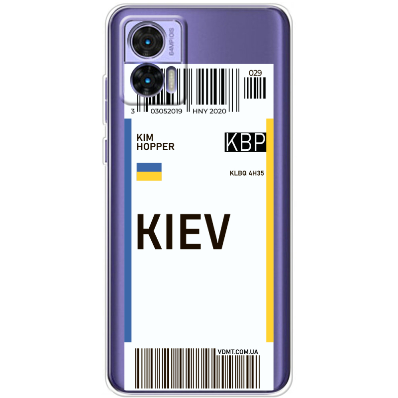 Прозрачный чехол BoxFace Motorola Edge 30 Neo Ticket Kiev