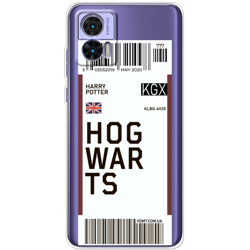 Прозрачный чехол BoxFace Motorola Edge 30 Neo Ticket Hogwarts