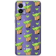 Прозрачный чехол BoxFace Motorola Edge 30 Neo Pattern Baby Yoda