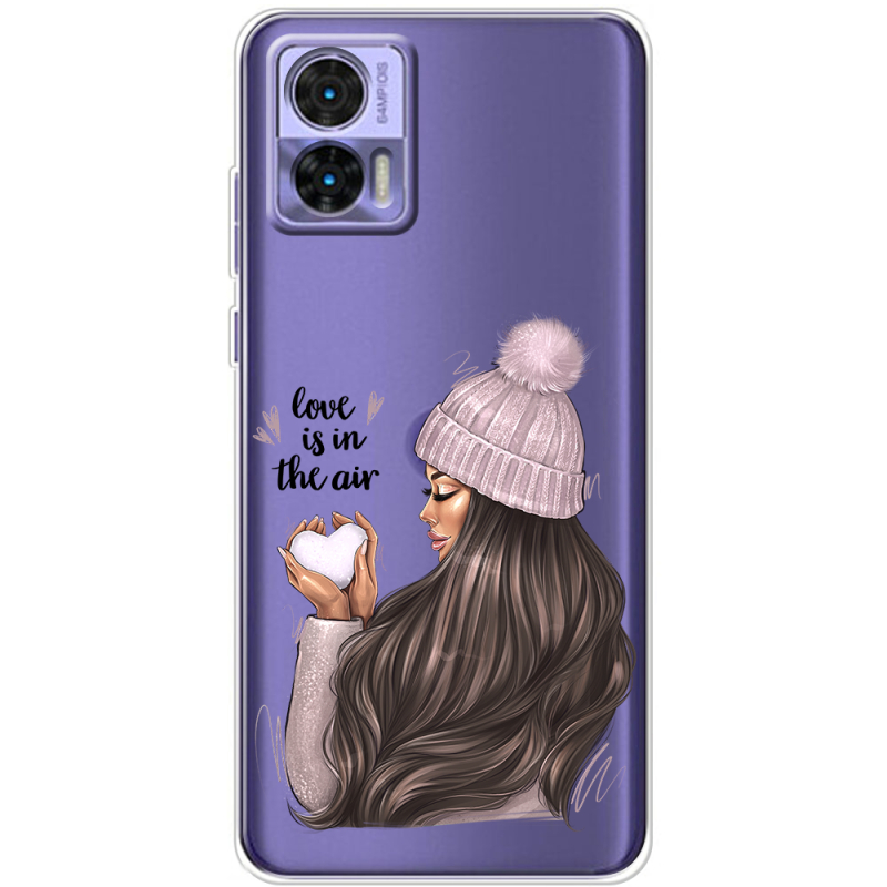 Прозрачный чехол BoxFace Motorola Edge 30 Neo love is in the air