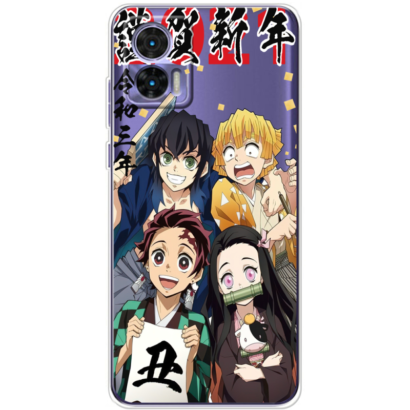 Прозрачный чехол BoxFace Motorola Edge 30 Neo Незуко та друзі