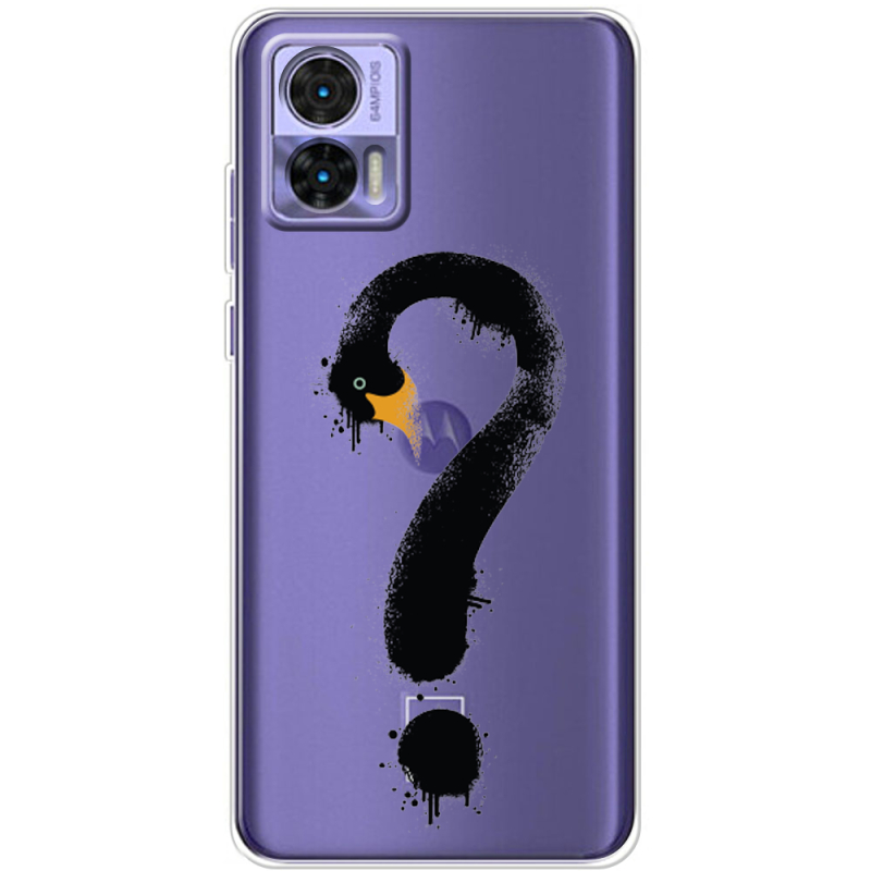 Прозрачный чехол BoxFace Motorola Edge 30 Neo Swan question