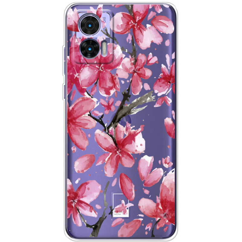 Прозрачный чехол BoxFace Motorola Edge 30 Neo Pink Magnolia