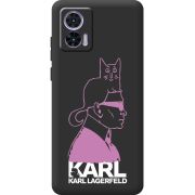 Черный чехол BoxFace Motorola Edge 30 Neo Pink Karl