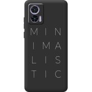 Черный чехол BoxFace Motorola Edge 30 Neo Minimalistic