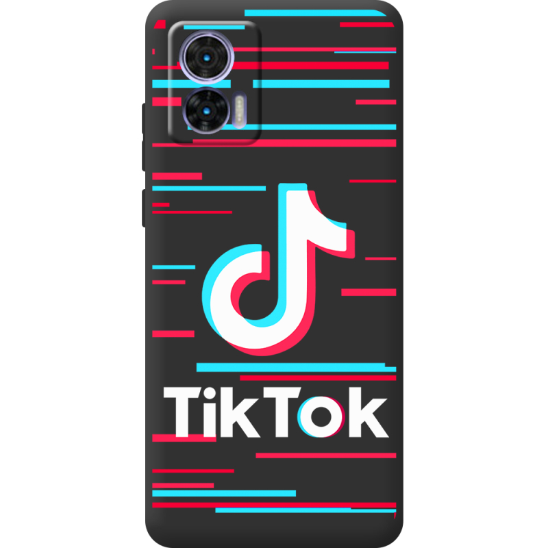 Черный чехол BoxFace Motorola Edge 30 Neo Tik Tok