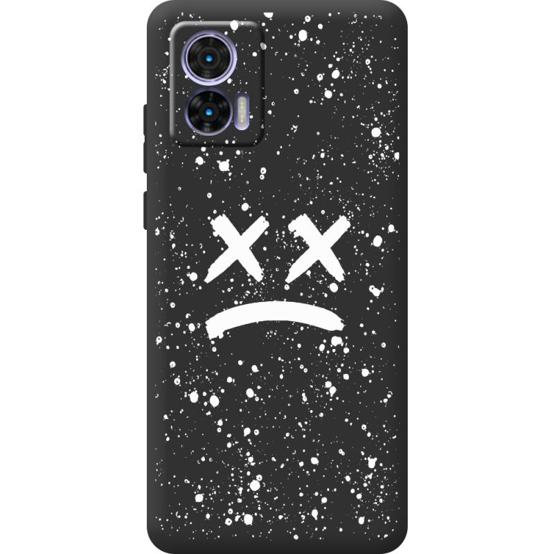 Черный чехол BoxFace Motorola Edge 30 Neo Sad Way