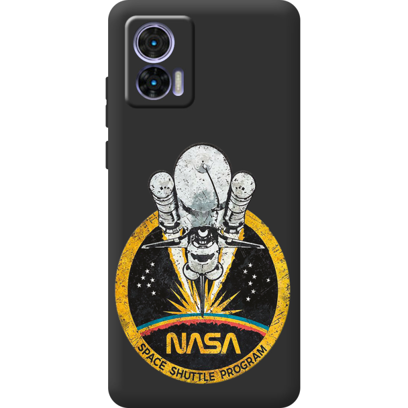 Черный чехол BoxFace Motorola Edge 30 Neo NASA Spaceship