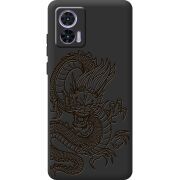 Черный чехол BoxFace Motorola Edge 30 Neo Chinese Dragon