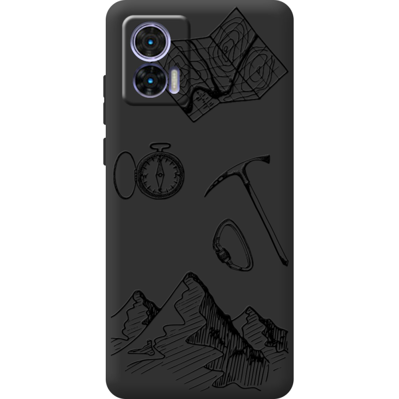 Черный чехол BoxFace Motorola Edge 30 Neo Mountains