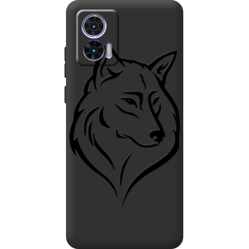 Черный чехол BoxFace Motorola Edge 30 Neo Wolf