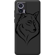 Черный чехол BoxFace Motorola Edge 30 Neo Wolf