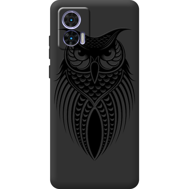 Черный чехол BoxFace Motorola Edge 30 Neo Owl