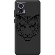 Черный чехол BoxFace Motorola Edge 30 Neo Tiger