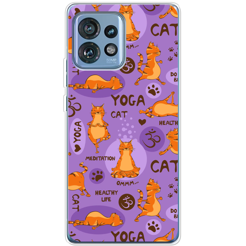 Чехол BoxFace Motorola Edge 40 Pro Yoga Cat