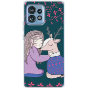 Чехол BoxFace Motorola Edge 40 Pro Girl and deer