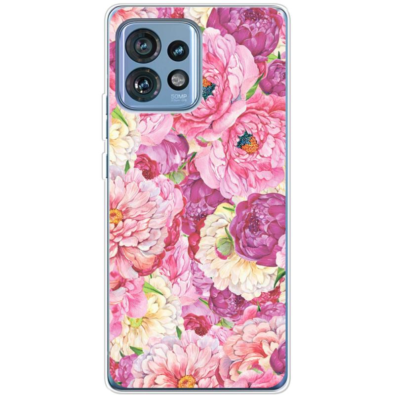 Чехол BoxFace Motorola Edge 40 Pro Pink Peonies