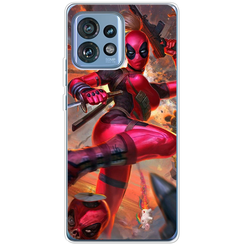 Чехол BoxFace Motorola Edge 40 Pro Woman Deadpool