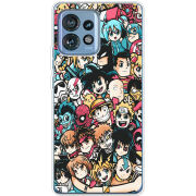 Чехол BoxFace Motorola Edge 40 Pro Anime Stickers