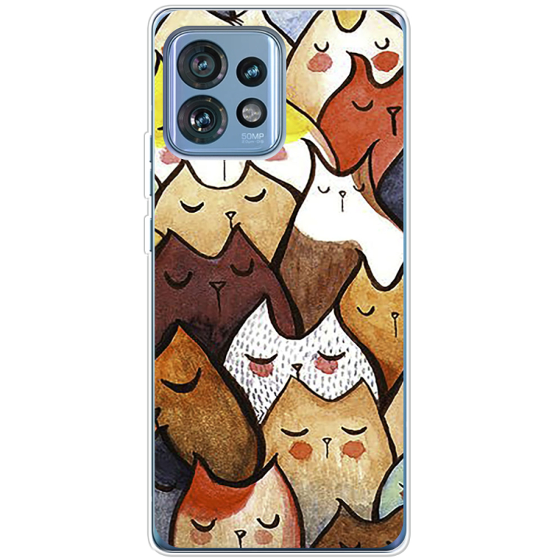 Чехол BoxFace Motorola Edge 40 Pro Sleepy Cats