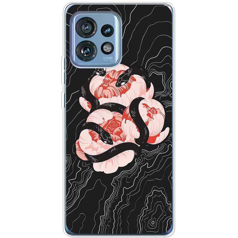 Чехол BoxFace Motorola Edge 40 Pro Snake Rose