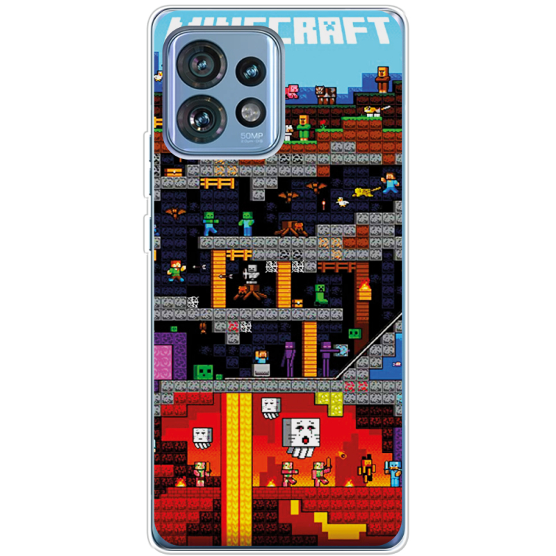 Чехол BoxFace Motorola Edge 40 Pro Minecraft Lode Runner