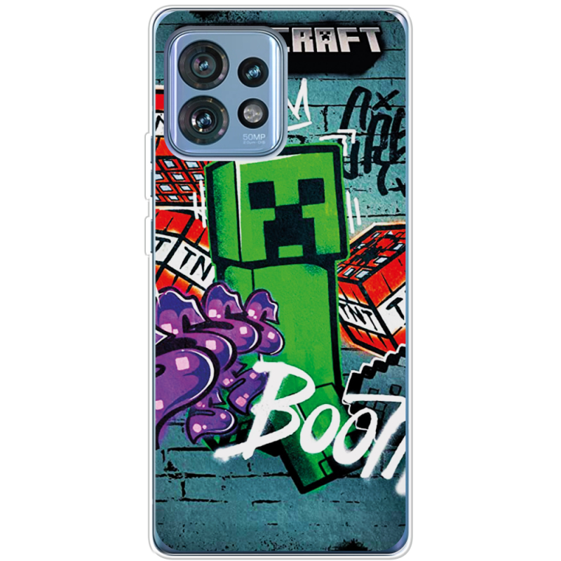 Чехол BoxFace Motorola Edge 40 Pro Minecraft Graffiti