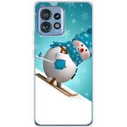 Чехол BoxFace Motorola Edge 40 Pro Skier Snowman