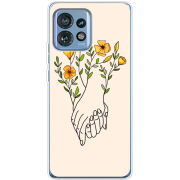 Чехол BoxFace Motorola Edge 40 Pro Flower Hands