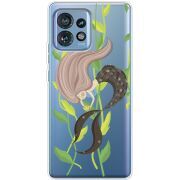 Прозрачный чехол BoxFace Motorola Edge 40 Pro Cute Mermaid