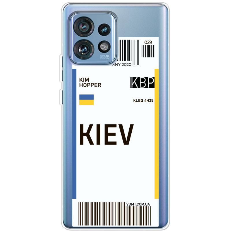 Прозрачный чехол BoxFace Motorola Edge 40 Pro Ticket Kiev