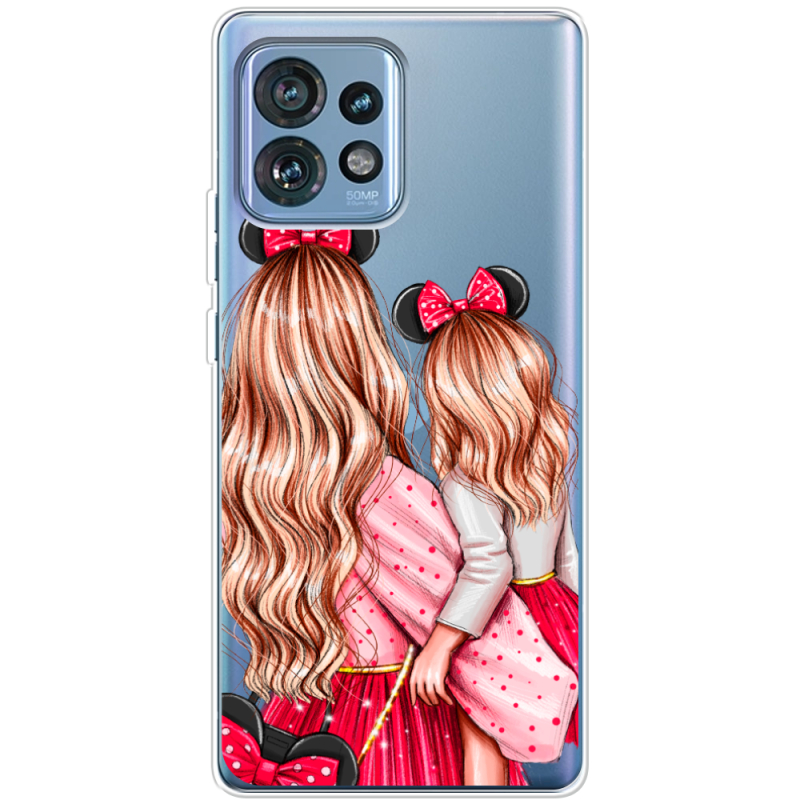 Прозрачный чехол BoxFace Motorola Edge 40 Pro Mouse Girls