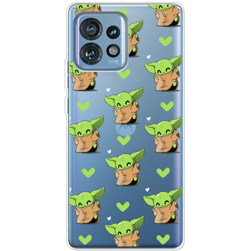 Прозрачный чехол BoxFace Motorola Edge 40 Pro Pattern Baby Yoda