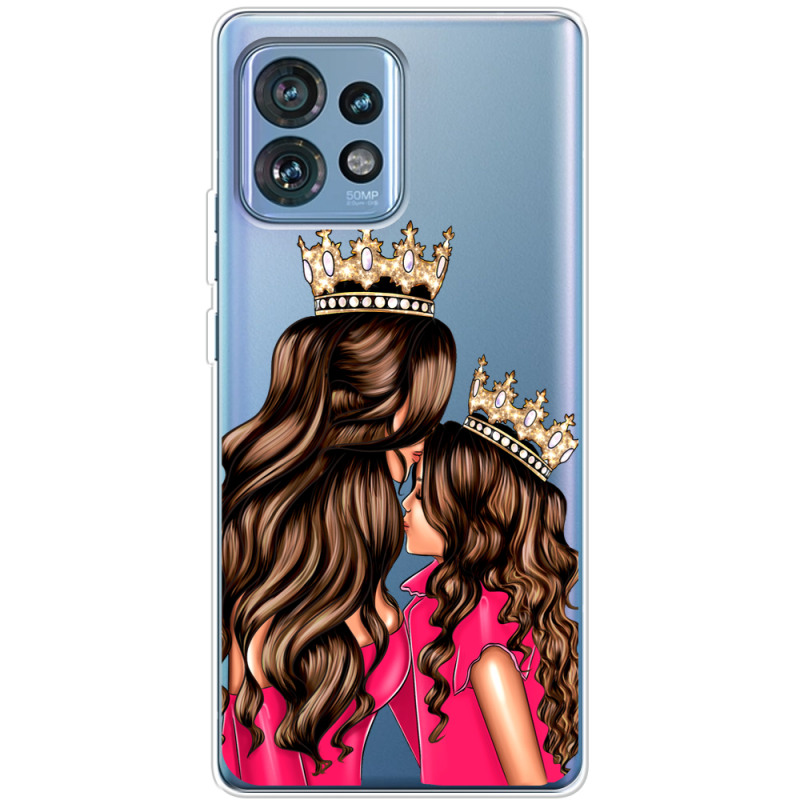 Прозрачный чехол BoxFace Motorola Edge 40 Pro Queen and Princess