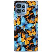 Прозрачный чехол BoxFace Motorola Edge 40 Pro Butterfly Morpho