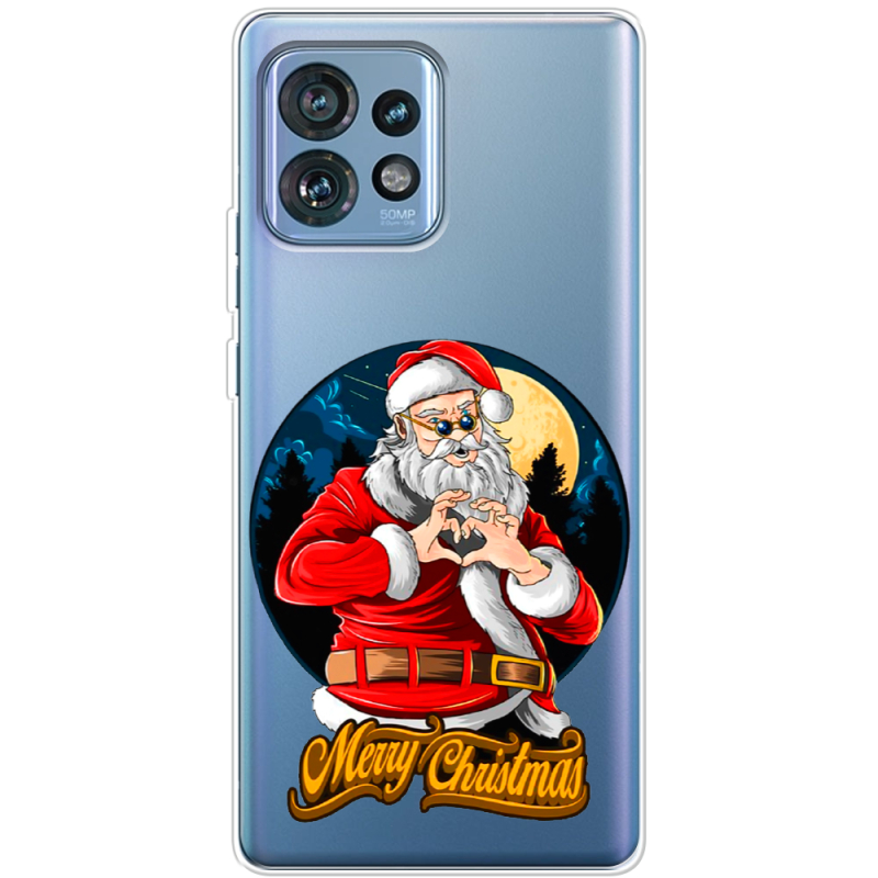 Прозрачный чехол BoxFace Motorola Edge 40 Pro Cool Santa